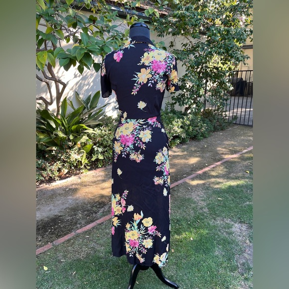 Zara Trafaluc Collection floral maxi shirt dress - size S - Picture 3 of 4